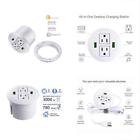 2ausbwhite Power Grommet Usb Desktop Outlet Ac Charging Socket 611553619054