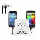 402005-wht 3-outlet Cable Matters Wall Mount Surge Protector With Usb Charging And Holders 081159814120