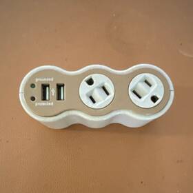 000234589 360 Electrical 2 Outlet Surge Protector With Usb Ports 120v