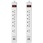 402025whtx2 2 Pack 6-outlet Surge 682017353395