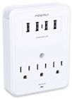 43223-428 Powrui Multi Wall Outlet Adapter Surge Protector Joules 0664248842770 43223-428 Powrui Multi Wall Outlet Adapter Surge Protector Joules 0664248842770
