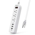 4330215486 Unbranded Extension Power Cord Strip Surge Protector Usb Multi Outlets