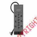 4962867590 Belkin Outlet Power Strip Surge Protector With 8 Cord Computer 749628675909