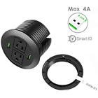 4ausbblack Power Multioutlets Grommet With Usb Desktop Ac And 611553619061