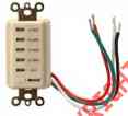59720 Almond Timer Light Wall Woods Digital 15 Amp