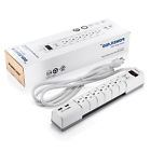 6 Socket Outlet Power Strip 2 Usb Ports Poweradd Grounded