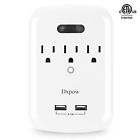 603981887655 Dxpow Multi Outlets Surge Protector Usb Wall Mount