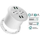 652054915917 Multioutlets Desktop Power Grommet Usb Hidden Hole Outlet
