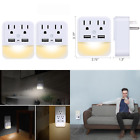 1080 666389150578 Powrui Usb Wall Charger Outlet Adapter Pack Surge