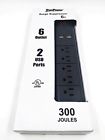 671839408963 Truepower Outlet Surge Protector Usb Ports Cord Various