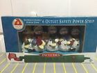 6861404411486 Santa S Power Snowman Handpainted 6 Outlet Wall Adapter New Nib