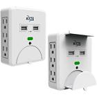 6908923404308 Power Strips Wall Mount Surge Protector With Usb