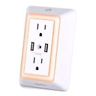 724172773134 Powrui New White Multi Outlet Wall Mount Surge