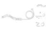 78449 Designer Series Power Bar White Flexible