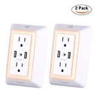 Ahr-360 Powrui Multi Outlet Wall Mount Surge Protector With Ac And