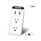 Aocerbek-001 Aocerbek Wall Outlet Multi Mount Adapter Surge Protector With Dua