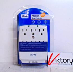 F9h620-cw-od Ativa New Wall Mount Computer Surge Protector X2 Phone Lines