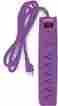 B1-6s900j2usb6ft-prpl Bluetech 6 Outlet Surge Protector With Dual Usb Ports And Ft Cord Purple 811691021812
