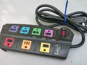 Bb-03rjs38 Belkin Color-coded 7-outlet Surge Protector Power Strip With Reset Switch Tested &