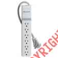 Be106000-06r Belkin 6-outlet Rotating Plug Office Protector Surge Home