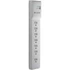 Bknbe10720006 Fs Gray Surge Office Home Outlet 7 Protector 6ft Cord Belkin