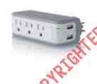 Bz103050-tvl Bknbz103050 2 Charger Usb Belkin 3otlt Surge Mini