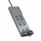 Blkbe10823012 Surge Belkin 12 8 Gray Outlets Cord Foot Protector Surgemaster
