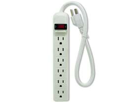 Ob889-4 Bulk Buys 6 Outlet Power Strip - Pack Of 4