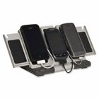 Ccs28955 Compucessory Desktop Charger Station Joules Usb Outlets Gray 794192289557