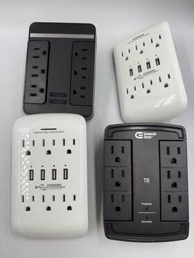 Hdc600ws Commercial Electric Home Office Surge Protector Lot - Wall Taps With Usb Ports 4 Units Hdc600ws Commercial Electric Home Office Surge Protector Lot - Wall Taps With Usb Ports 4 Units