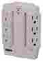 Cswivel6 Rca Wall Tap Surge Protector With 6 Swivel Outlets 0069060137569 Cswivel6 Rca Wall Tap Surge Protector With 6 Swivel Outlets 0069060137569