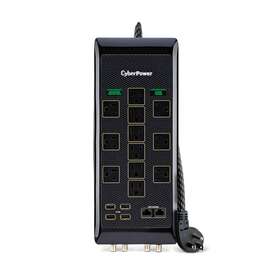 Pbj5uc Cyberpower Advanced 12 Outlet Surge Protector With Usb Pbj5uc Cyberpower Advanced 12 Outlet Surge Protector With Usb