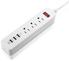 Cz-3a3u-we Firstbuy Power Strip 3-outlet Home-office-travel