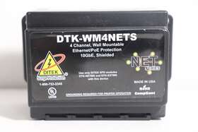 Ditek Dtk-wm4nets Wall Mount Network Surge Protector Uses Sad And Gdt Technology