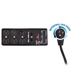 Ebay51w1-82210 Gadko Surge Protector Outlet Black Metal Modem Power Cord Ft
