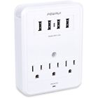 El21865 Powrui Multi Wall Outlet Adapter Surge Protector With 664248842770