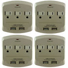 Ela1s Emb Professional Outlet Power Surge Protector Wall Tap Usb Ports