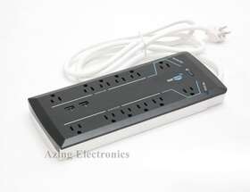 Pb-12w Elac Protek 12 Outlet Smart Surge Protector Read