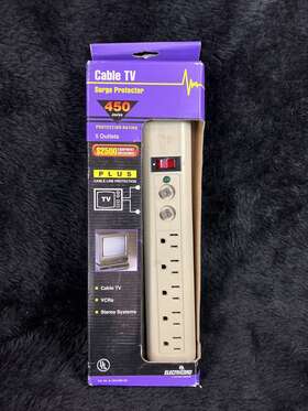 A-1504-006-as Electricord Power Strip Surge Protector 5 Outlets 120v 15a Open Box