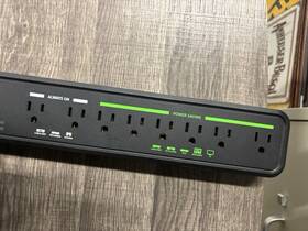 Emberstrip Esusav8p-etc 8av 8-outlet Surge Protector Power Strip 8ft Cord 600j 15a 120v