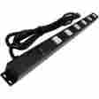 Eps-2069 E-dustry 24 In 6 Outlet Metal Power Strip