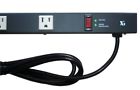Eps-4129bl Outlet Metal Power Strip