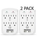Lysb018t28qns-cmptraccs Fba Yubi Power Outlet Plug Surge Protector Wall Tap Usb Ports