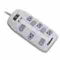 Fel99015 Fellowes Mfg Co Surge Protector 6ft Cord 8 Outlets 1680 Joules Light Blue