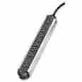 Fel99089 99089 Fellowes Seven-outlet Power Strip 125v 12ft Cord 14-1 4 X 2-1 8 1-3 Black Silver
