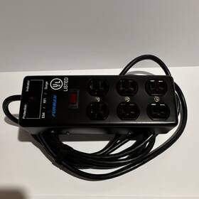 Furman 132801806 6-outlet Surge Protector Power Strip Ul Listed Black 120v 6 Outlets