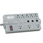 Tlp-808teltv Gray 8 Surge Tlp808teltv Outlets Suppressor Ft Dark Cord Joules 2160