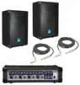 Gt-1004 Audio 100w Peavey 4ch Pro Cables Powered Pvi4b Mixer Gemini Speakers