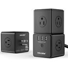 Holsem C3b Smart Cubic Power Strip Wall Mount Surge 763250150924 Holsem C3b Smart Cubic Power Strip Wall Mount Surge 763250150924