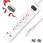 Holsem Power Strip Surge Protector 5 Outlets 2 Smart Usb Charging Ports 5v 763250150429 Holsem Power Strip Surge Protector 5 Outlets 2 Smart Usb Charging Ports 5v 763250150429
